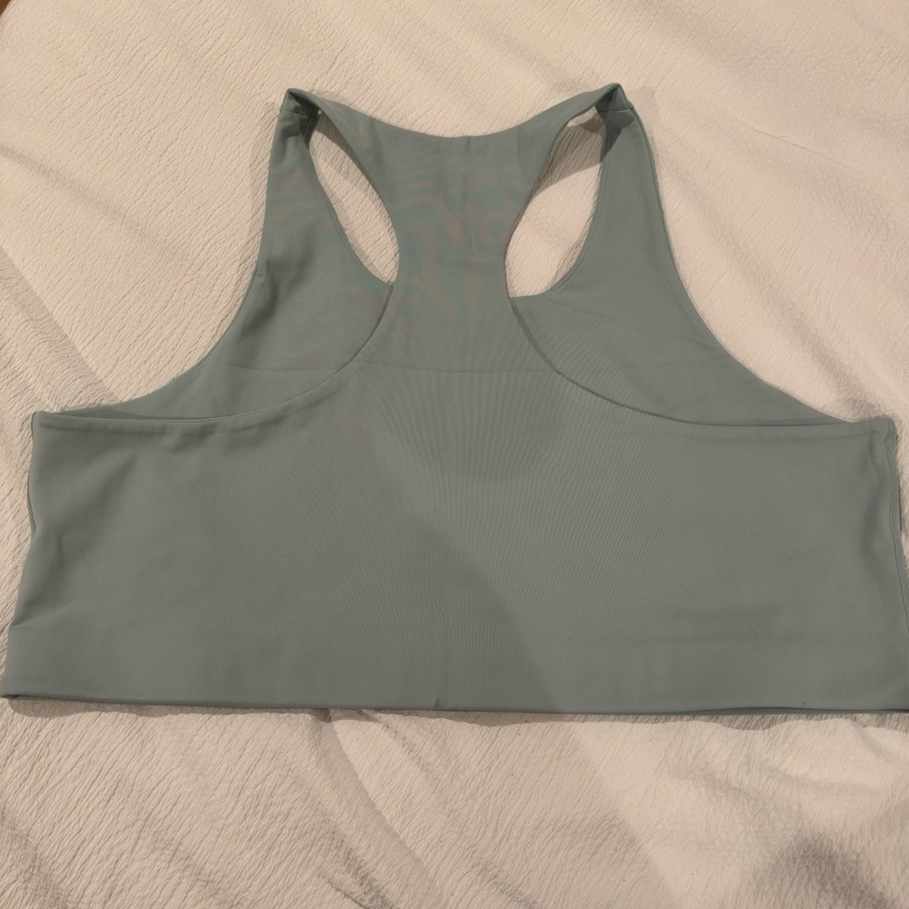 Girlfriend Collective Paloma Racerback Sports Bra Set in Brown and Blue - Picture 8 of 8